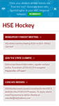Mobile Screenshot of hsehockeyclub.com