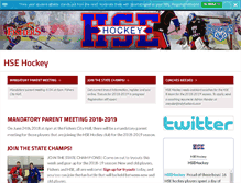 Tablet Screenshot of hsehockeyclub.com